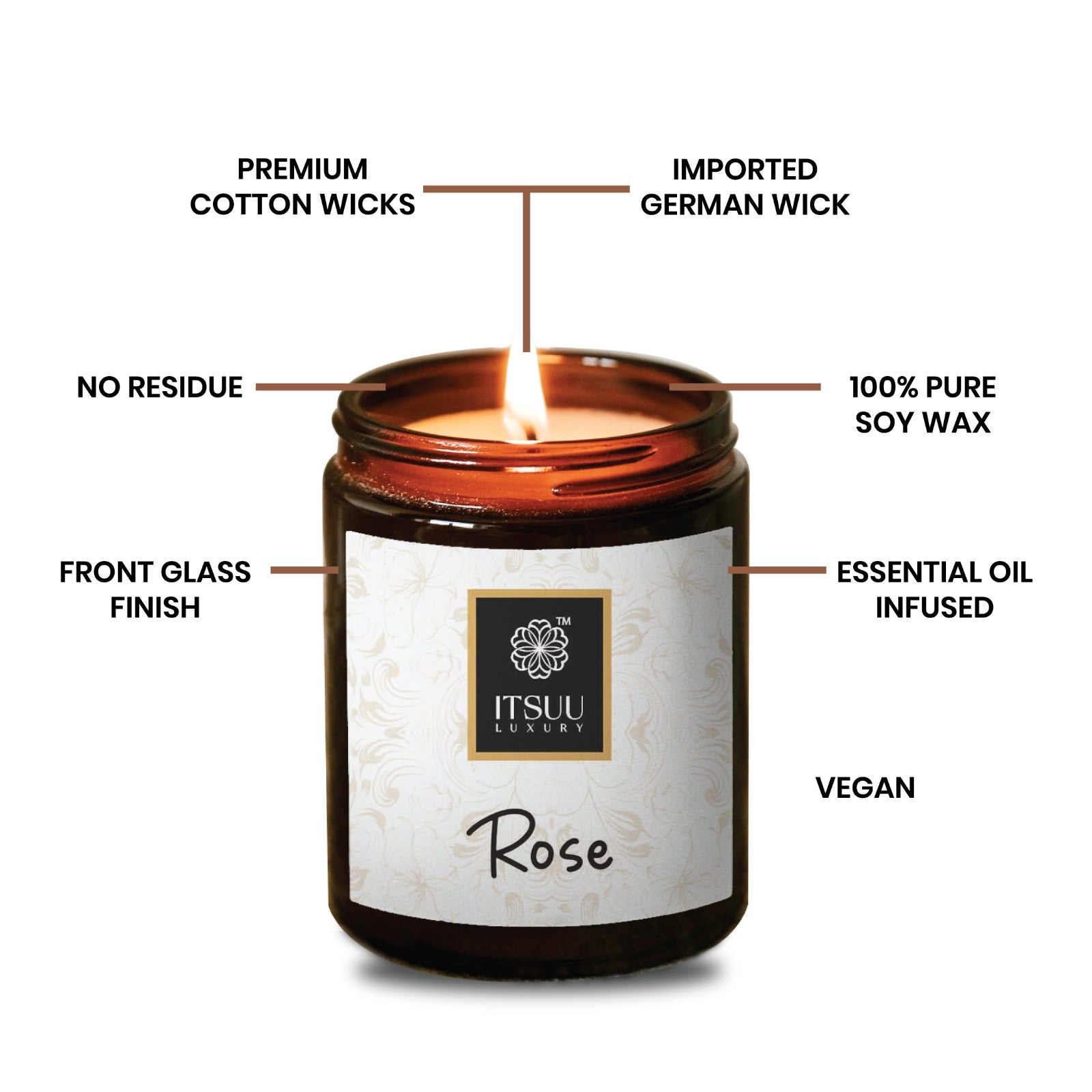ROSE (scented candle)